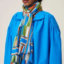 Femme MOISMONT Foulards & Echarpes-- Echarpe N°720 - Blue Worker