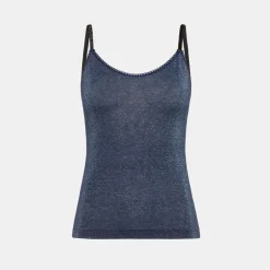 Femme Momoni T-shirts-- Top Airelle - Denim
