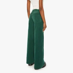Femme Mother Jeans-- Jean The Ditcher Roller - Vert