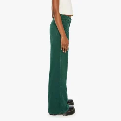 Femme Mother Jeans-- Jean The Ditcher Roller - Vert