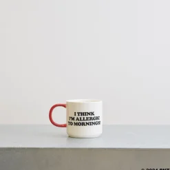 1842 MAGPIE Peanuts X Merci|Tasses-Mug en porcelaine - Allergic to mornings