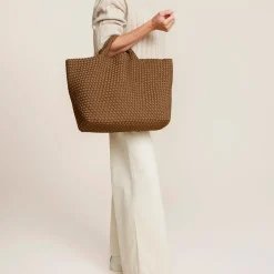 Femme NAGHEDI Sacs À Main-- Tote Large St Barths - Mink Bronze