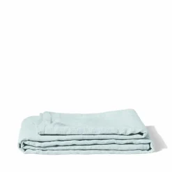 200 LINTEX Nappes-Nappe en lin lavé - Bleu Antiparos