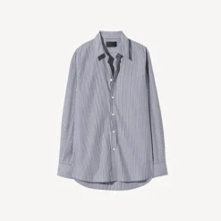 Femme Nili Lotan Chemises-- Raphael Classic Shirt - Bleu