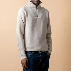 Homme NITTO KNITWEAR L'esprit Merci|Mailles-- Pull Youri Camionneur - Naturel