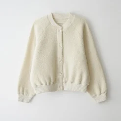 Femme Nothing Written Mailles-- Cardigan Alpaga - Ivoire