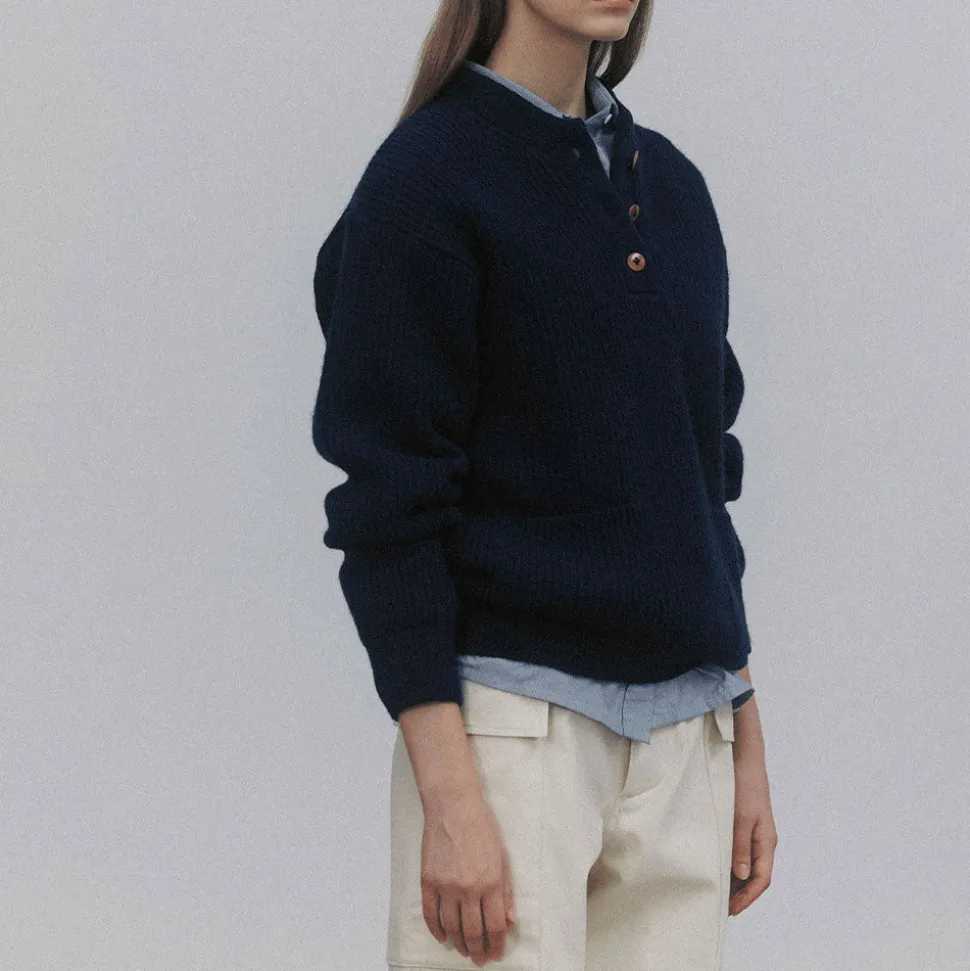 Femme Nothing Written L'esprit Merci|Mailles-- Pull Henri - Marine