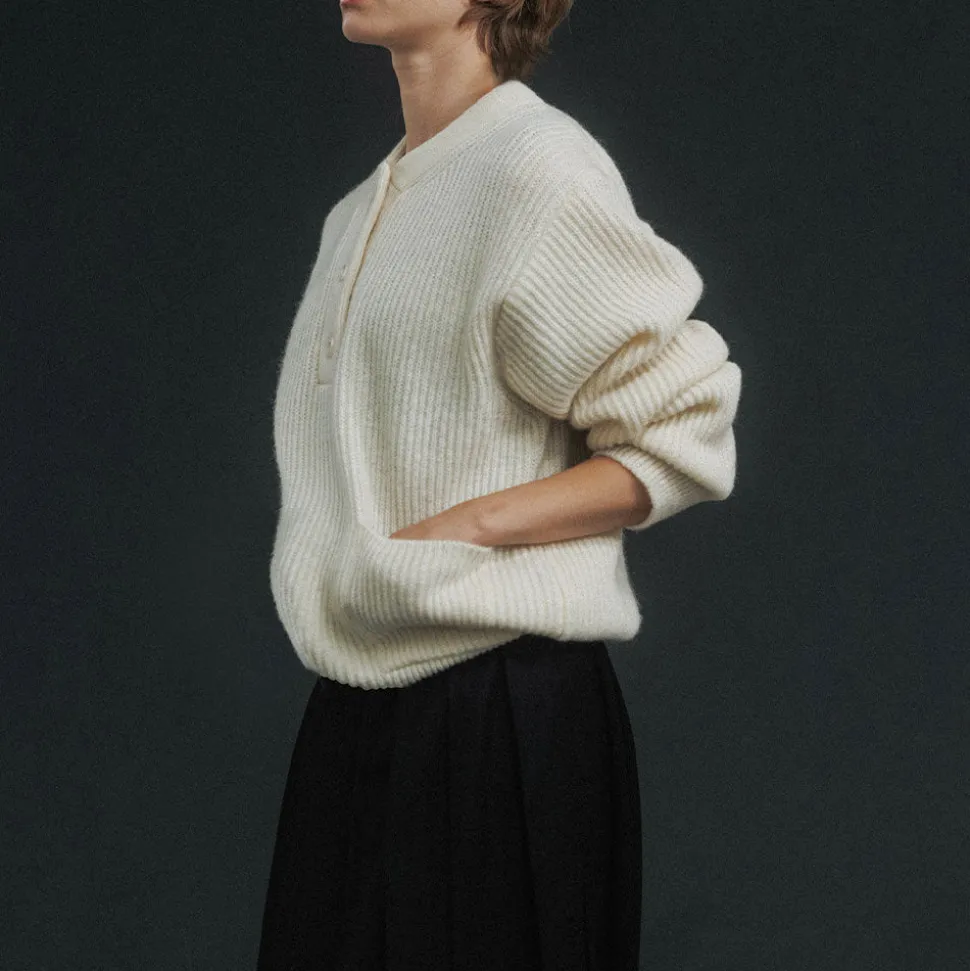 Femme Nothing Written L'esprit Merci|Mailles-- Pull Henri - Ivoire