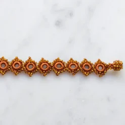 Femme OTTOMANIA Bracelets-- Bracelet crochet Daisy - Brun