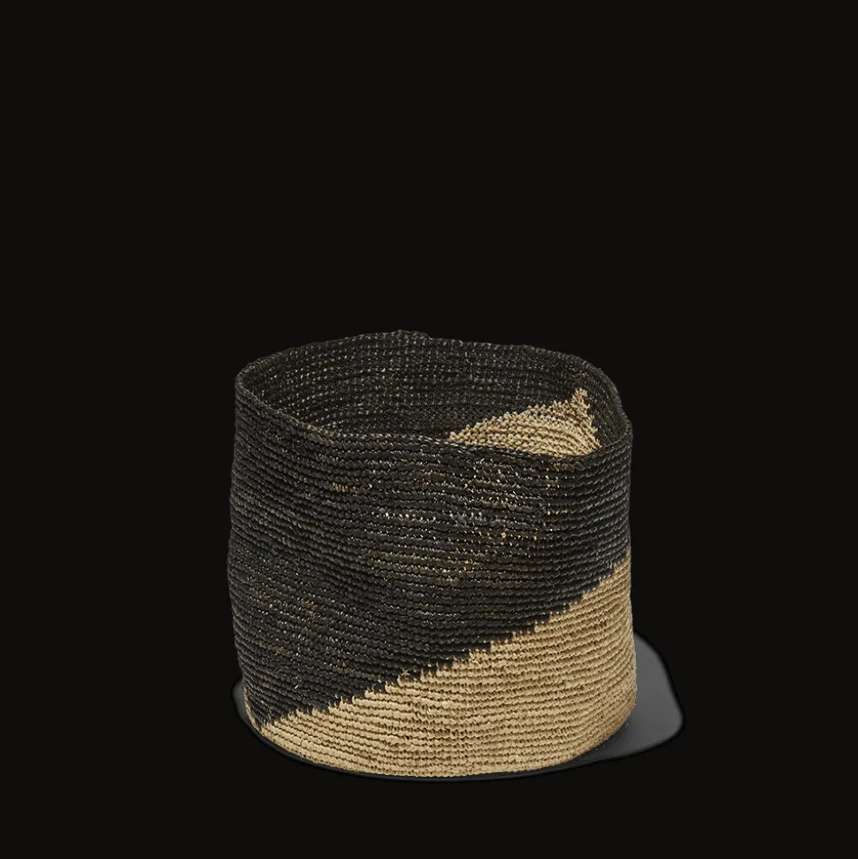 2919 DOMOINA Filets, Paniers & Valises|Maison De Campagne-Panier en raphia - Bicolore