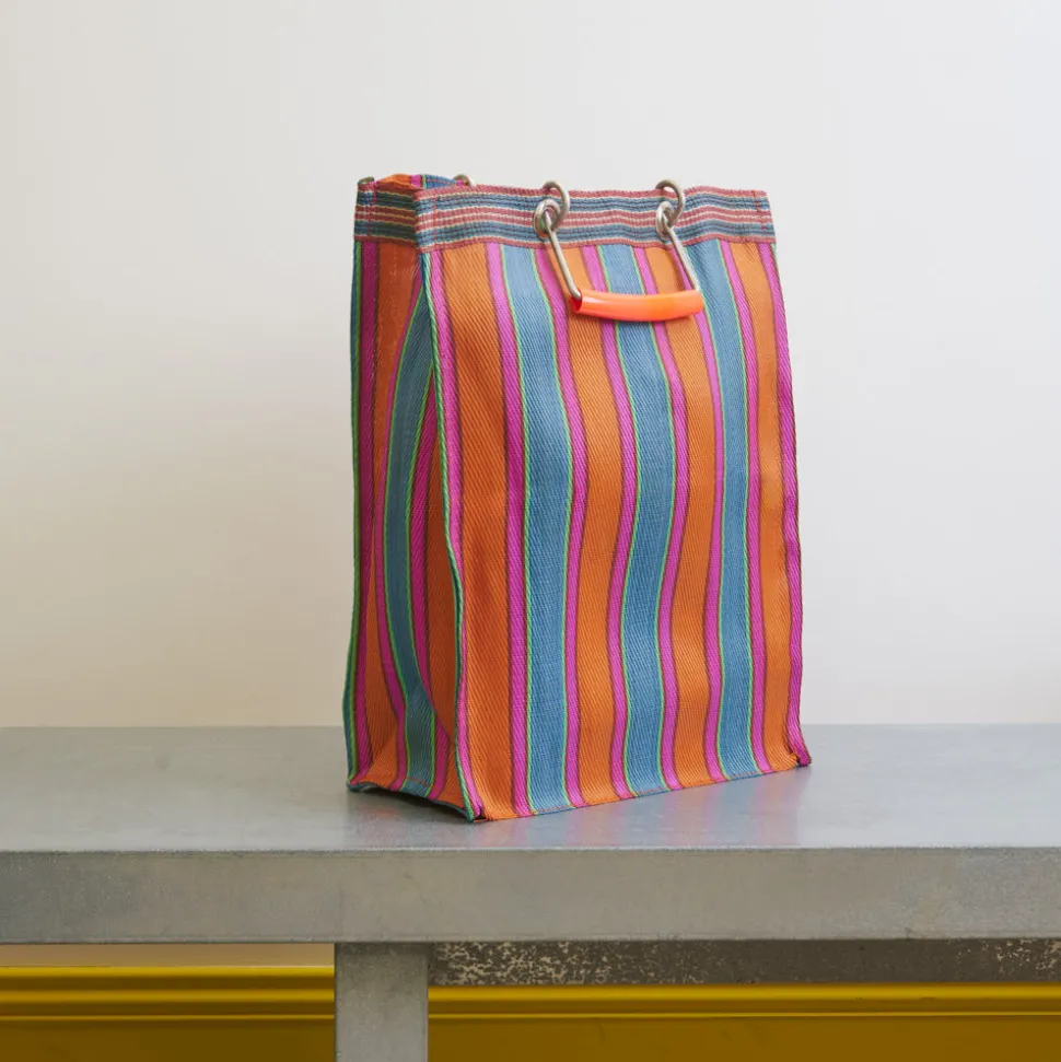 1414 PUEBCO Filets, Paniers & Valises-Panier Haut - Orange & Rose