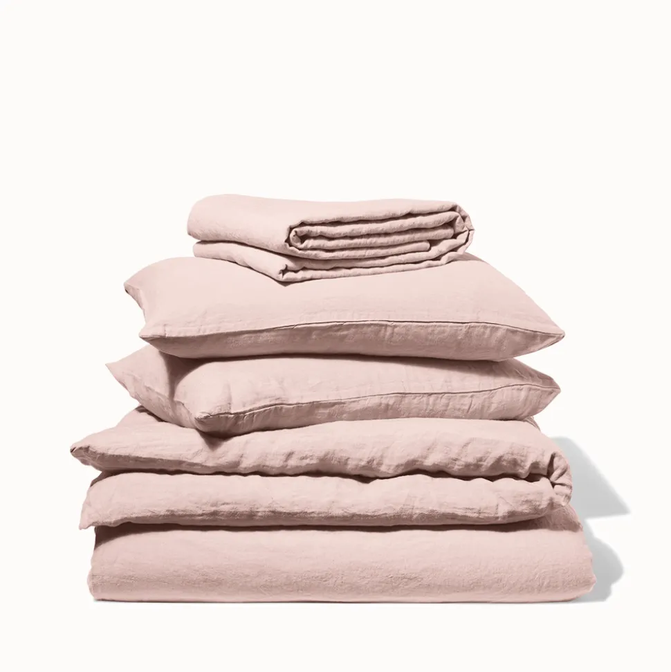 Merci Paris Parures De Lit-Parure Beige Rose