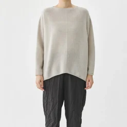 Femme Pas de Calais Mailles-- Pull Col Bateau - Beige