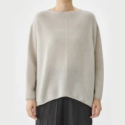 Femme Pas de Calais Mailles-- Pull Col Bateau - Beige