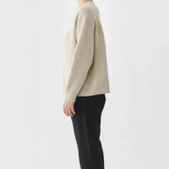 Femme Pas de Calais Mailles-- Pull Crewneck - Naturel