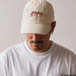 Femme M05 Peanuts X Merci|Casquettes & Bobs-Peanuts x Merci - Casquette Merci 24' - Ecru