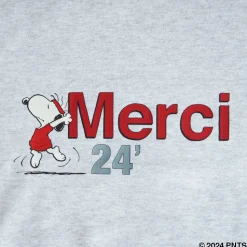 M05 Peanuts X Merci-Peanuts x Merci - Sweat Enfant Merci 24 - Gris
