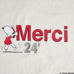 M05 Peanuts X Merci-Peanuts x Merci - T-Shirt Enfant Merci 24' - Ecru