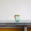 1950 INDIGENA Carafes-Pichet transparent avec ligne ambre