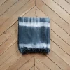 2959 BED AND PHILOSOPHY Plaids & Couvertures-Plaid à franges en lin Jack