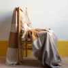2959 BED AND PHILOSOPHY Plaids & Couvertures-Plaid à franges Idyle