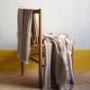 2959 BED AND PHILOSOPHY Plaids & Couvertures-Plaid Chevron - Rayures Figue