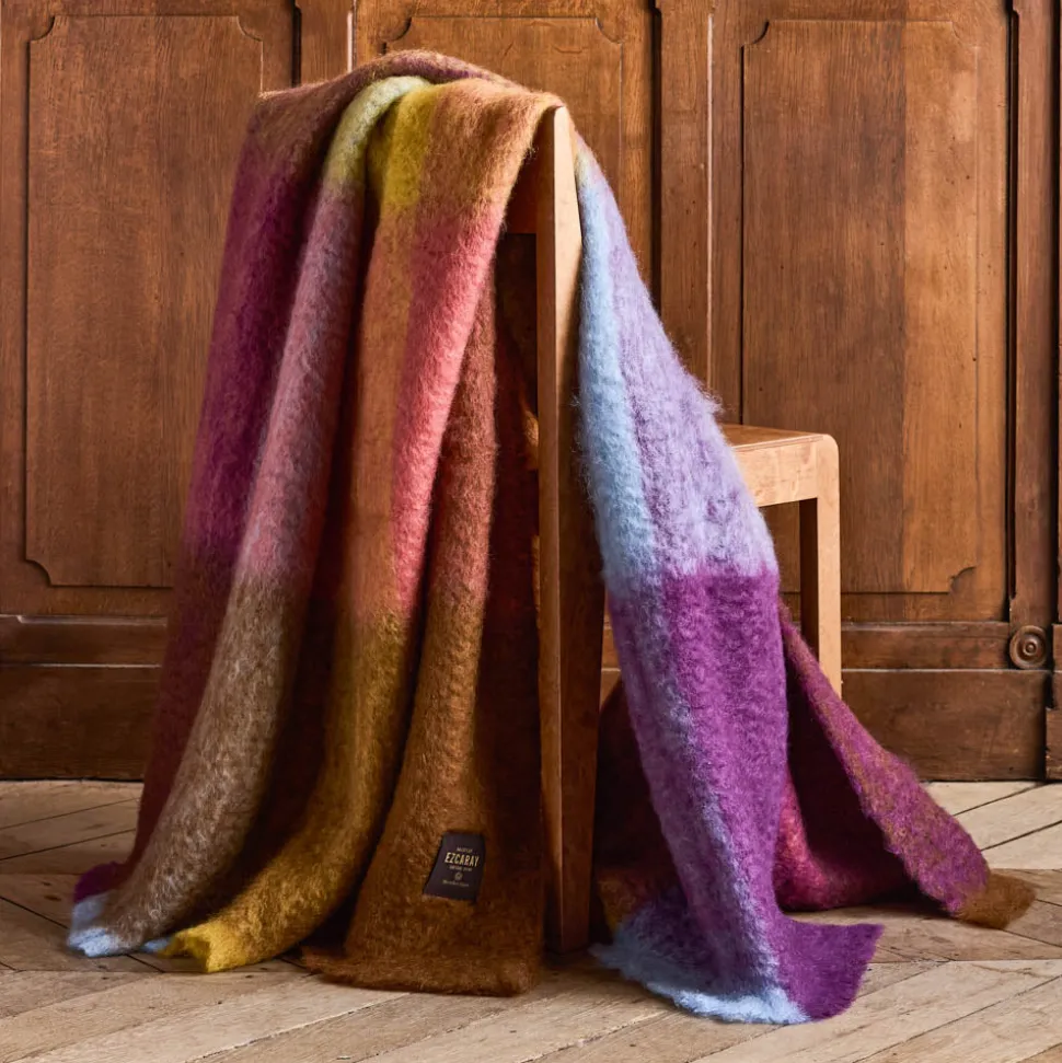 1492 MANTAS EZCARAY Plaids & Couvertures-Plaid Cuadros - Violet