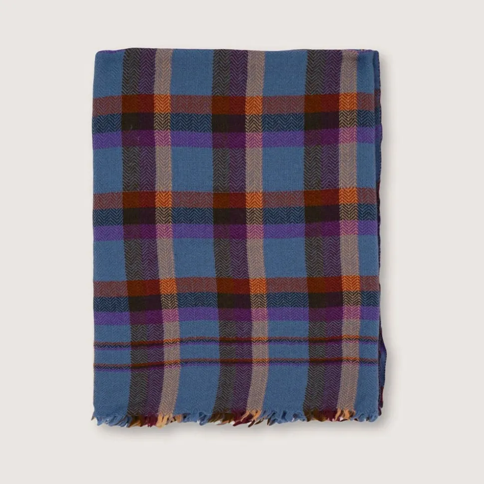 1050 MOISMONT Plaids & Couvertures-Plaid en laine n°82 - Cloud - Moismont