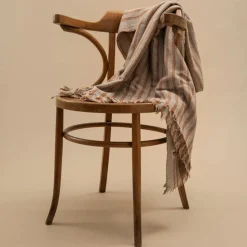 1050 MOISMONT Plaids & Couvertures-Plaid en laine n°75 - Terracotta - Moismont