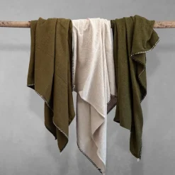 2959 BED AND PHILOSOPHY Plaids & Couvertures-Plaid Enjoy - Naturel