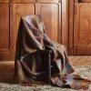 1492 MANTAS EZCARAY Plaids & Couvertures|Maison De Campagne-Plaid Shetland - Jaune & Vert