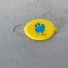 Femme 2175 DONGGUAN Les Accessoires Merci|Porte Clés-Porte clé monnaie Merci - Jaune