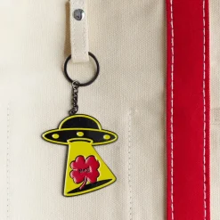 Femme 2213 HEYANG Les Accessoires Merci|L'esprit Merci-Porte-clés en métal Merci UFO - Tréfle