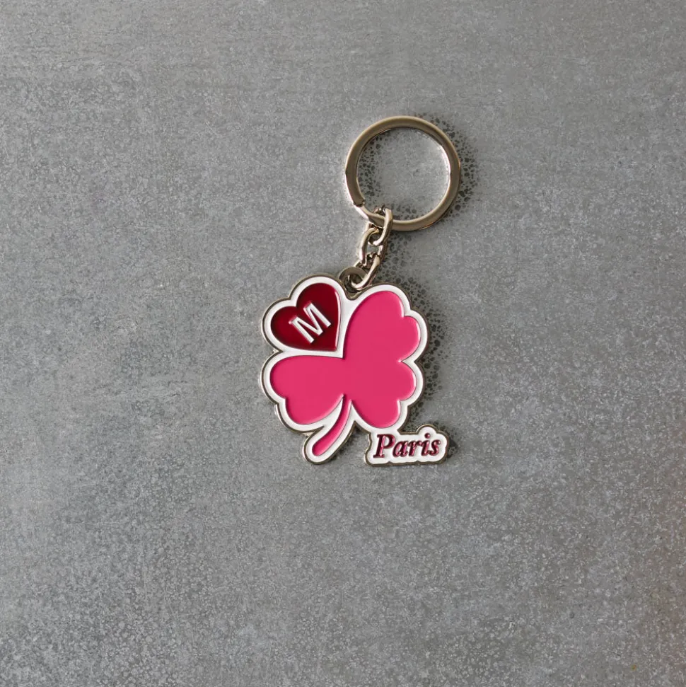 Femme 2148 BELMAR Les Accessoires Merci|Porte Clés-Porte-clés Merci - Trèfle Rose