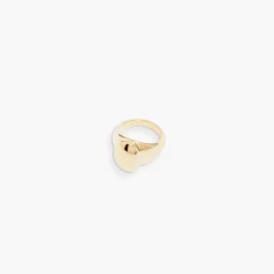 Femme RAGBAG Bagues-- Bague Dualism Oval Signet - Doré
