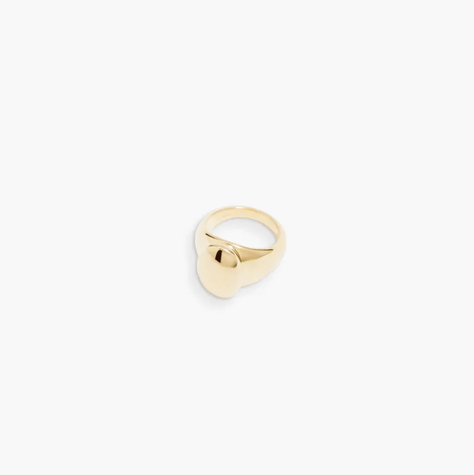 Femme RAGBAG Bagues-- Bague Dualism Oval Signet - Doré