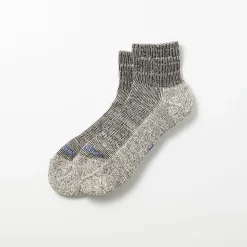 Femme Rototo Chaussettes|Chaussettes-- Chaussettes courtes chinées - Gris