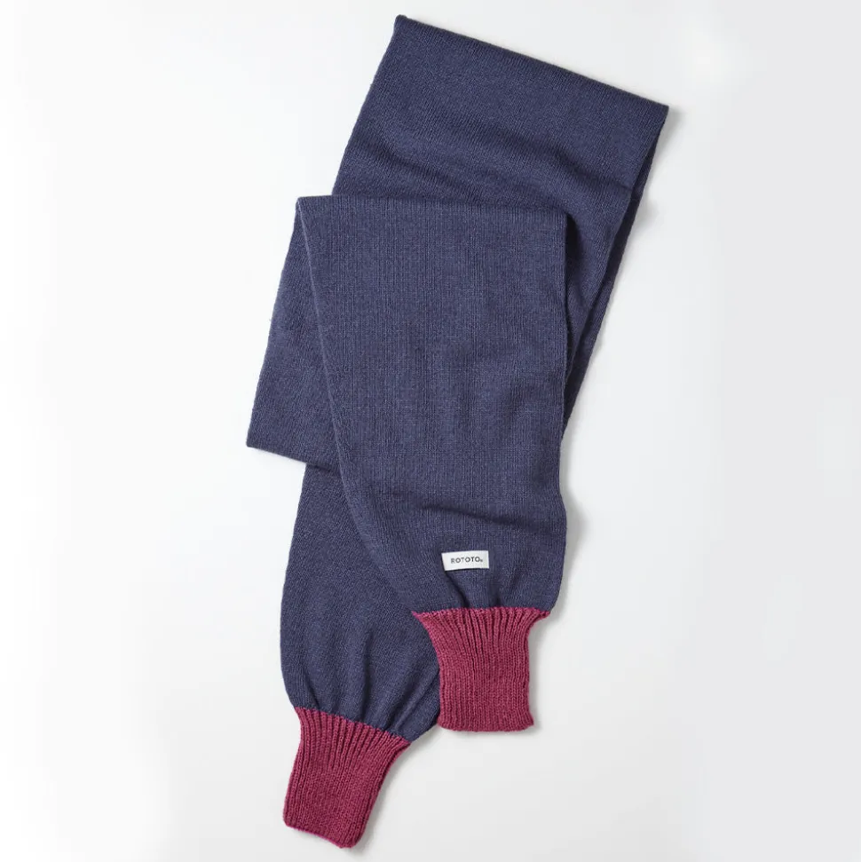 Femme ROTOTO Foulards & Echarpes|Foulards & Echarpes-- Echarpe Sleeve - Bleu/Rose