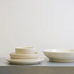 559 STONEWARE Saladiers-Saladier en grès fin - Blanc