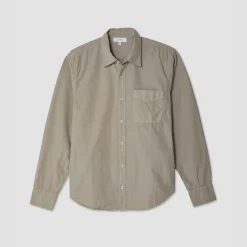 Homme Save Khaki United Chemises-- Chemise en Poplin -