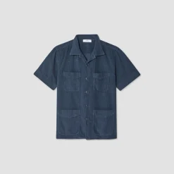Homme Save Khaki United Chemises-- Chemise manches courtes - Marine