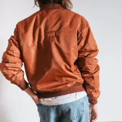Femme Schott L'esprit Merci|Vestes-x Merci - Bomber Vintage - Marron