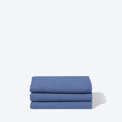 200 LINTEX Serviettes De Table|Serviettes De Bain En Lin-Serviette de bain en lin - Nid d'abeille - Bleu Paros