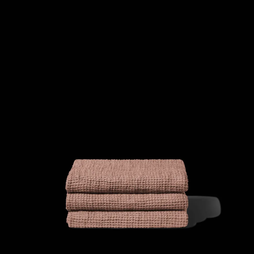 200 LINTEX Maison De Campagne|Serviettes De Table-Serviette de bain en lin - Waffle - Rose Argile
