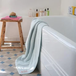 2100 GAZEX Sélection De Bain Merci|Serviettes De Table-Serviette de bain en éponge - Bleu Antiparos