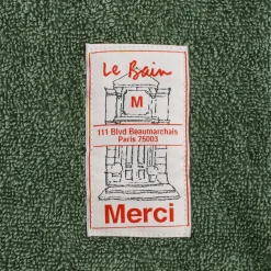 2100 GAZEX Sélection De Bain Merci|Serviettes De Table-Serviette de bain en éponge - Vert d'Anduze
