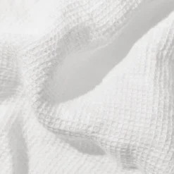 200 LINTEX Serviettes De Table|Serviettes Invités-Serviette de bain invité en lin - Nid d'abeille - Blanc Optique