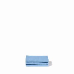 200 LINTEX Serviettes De Table|Serviettes Invités-Serviette de bain invité en lin - Nid d'abeille - Bleu Tyrrhénien