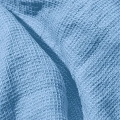 200 LINTEX Serviettes De Table|Serviettes Invités-Serviette de bain invité en lin - Nid d'abeille - Bleu Tyrrhénien