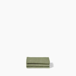 200 LINTEX Maison De Campagne|Salle De Bain : Esprit Japonais-Serviette de bain invité en lin - Nid d'abeille - Vert Komorebi